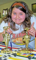 pinewood derby winning girl